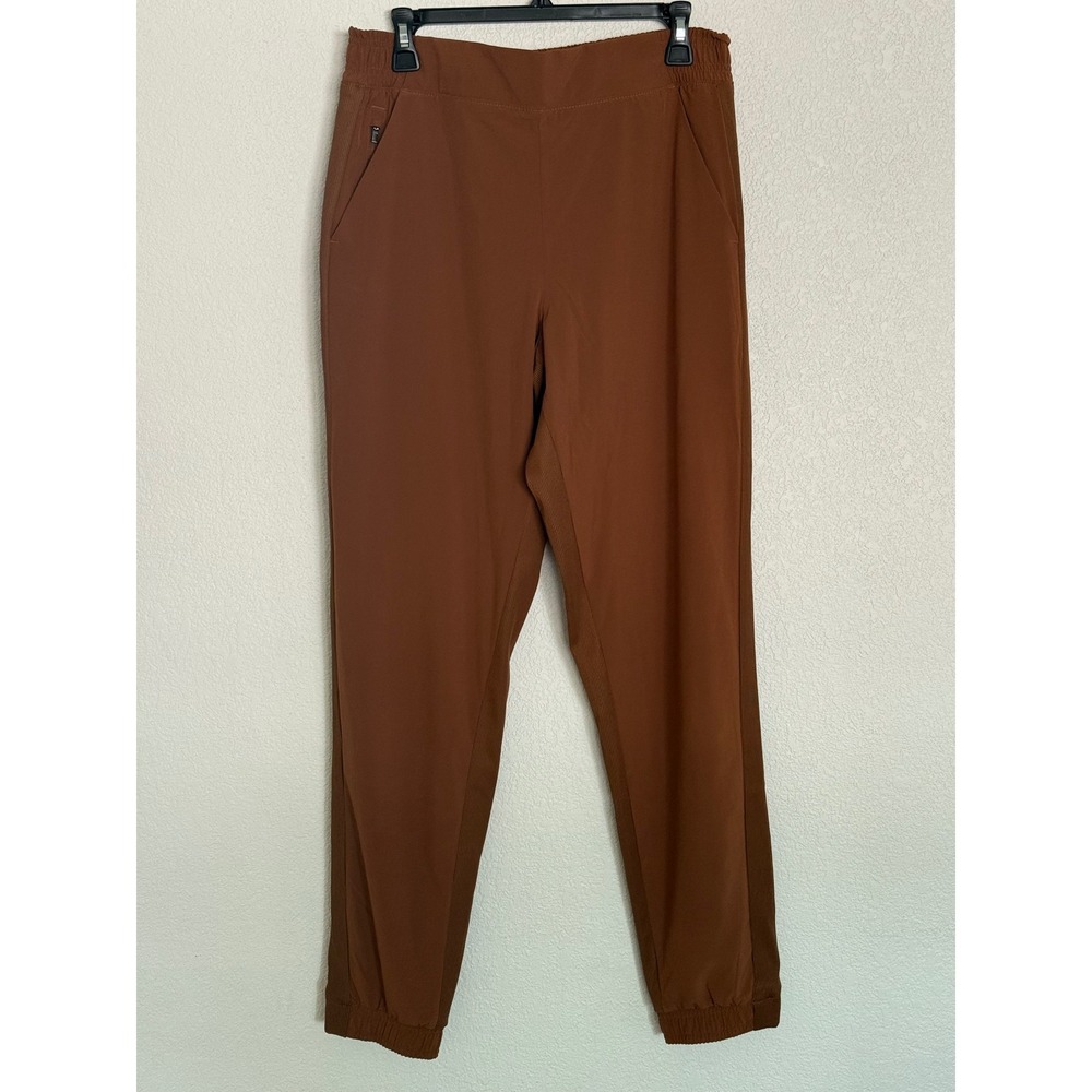Athleta Brooklyn Lined Jogger Pants Brown Copper Size 12 Tall 12T Activewear